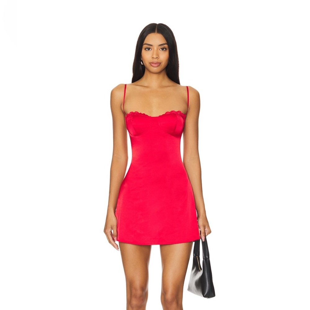 Superdown Vibrant Red Dress